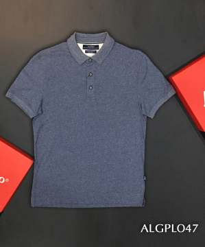 ÁO POLO SHIRT CỔ DỆT MÀU GHI ALGPLO47