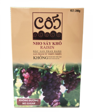 Nho sấy khô không đường Cô 5 200gr