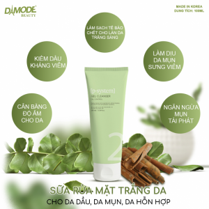 SỮA RỬA MẶT TRẮNG DA CHO DA DẦU, DA MỤN, DA HỖN HỢP  GEL CLEANSER