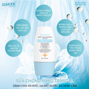 KEM CHỐNG NẮNG TRẮNG DA SMART TOUCH SUNSCREEN CHO DA KHÔ, NHẠY CẢM, DA MẤT NƯỚC