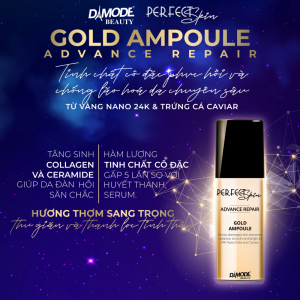 GOLD AMPOUL - TINH CHẤT CÔ ĐẶC PHỤC HỒI  & CHỐNG LÃO HOÁ DA CHUYÊN SÂU