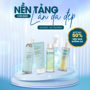 COMBO LÀM SẠCH, BẢO VỆ CƠ BẢN DA KHÔ, DA THƯỜNG