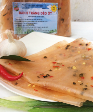 Bánh tráng dẻo ớt (dẻo hành) - Tây Ninh