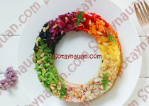 Salad sắc màu thơm ngon bắt mắt